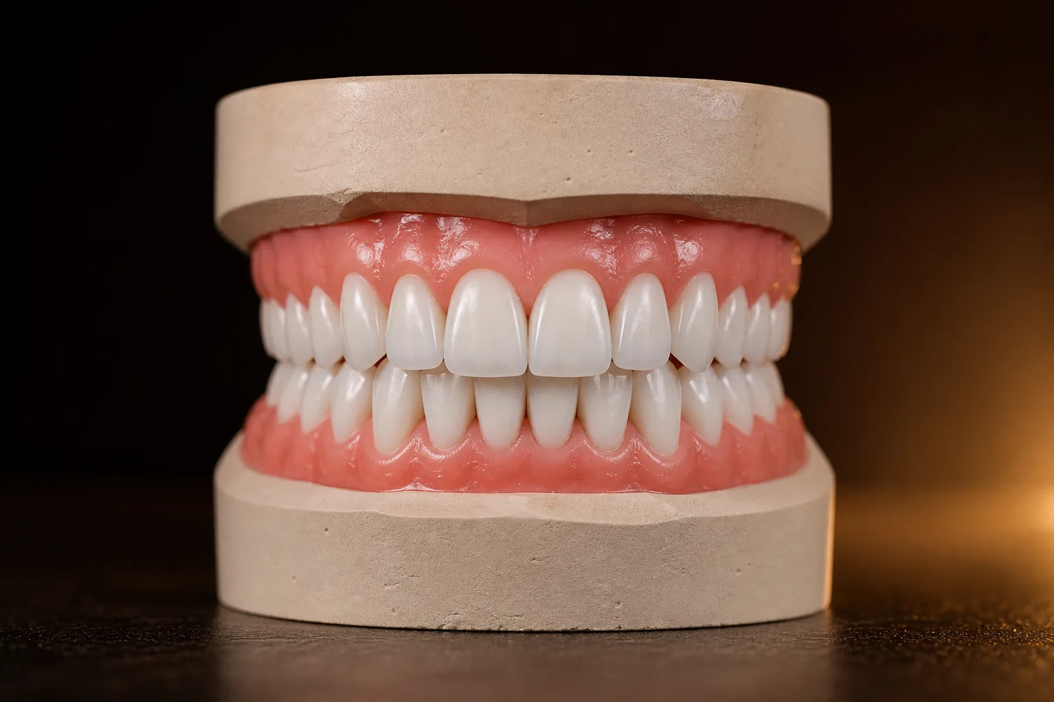 Simulação de um sorriso mais claro e alinhado